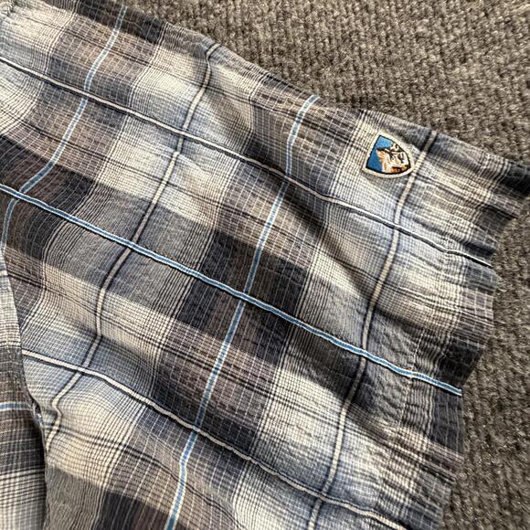 Kuhl Men's Short Sleeve Plaid Casual Shirt Large #870 - Picture 7 of 9